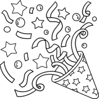 Festa Com Confetes E Estrelas