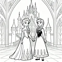 Elsa e Anna do Reino De Arendelle