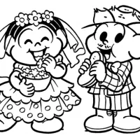Festa junina com Cebolinha e Mônica