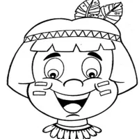 Indio feliz y sonriente