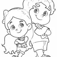 Maria Clara e JP de braços cruzados
