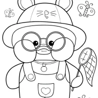 Urso Fofo Com Borboletas