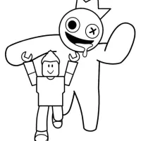 Personagens Do Roblox e Azul Babão