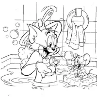 Tom E Jerry Na Banheira